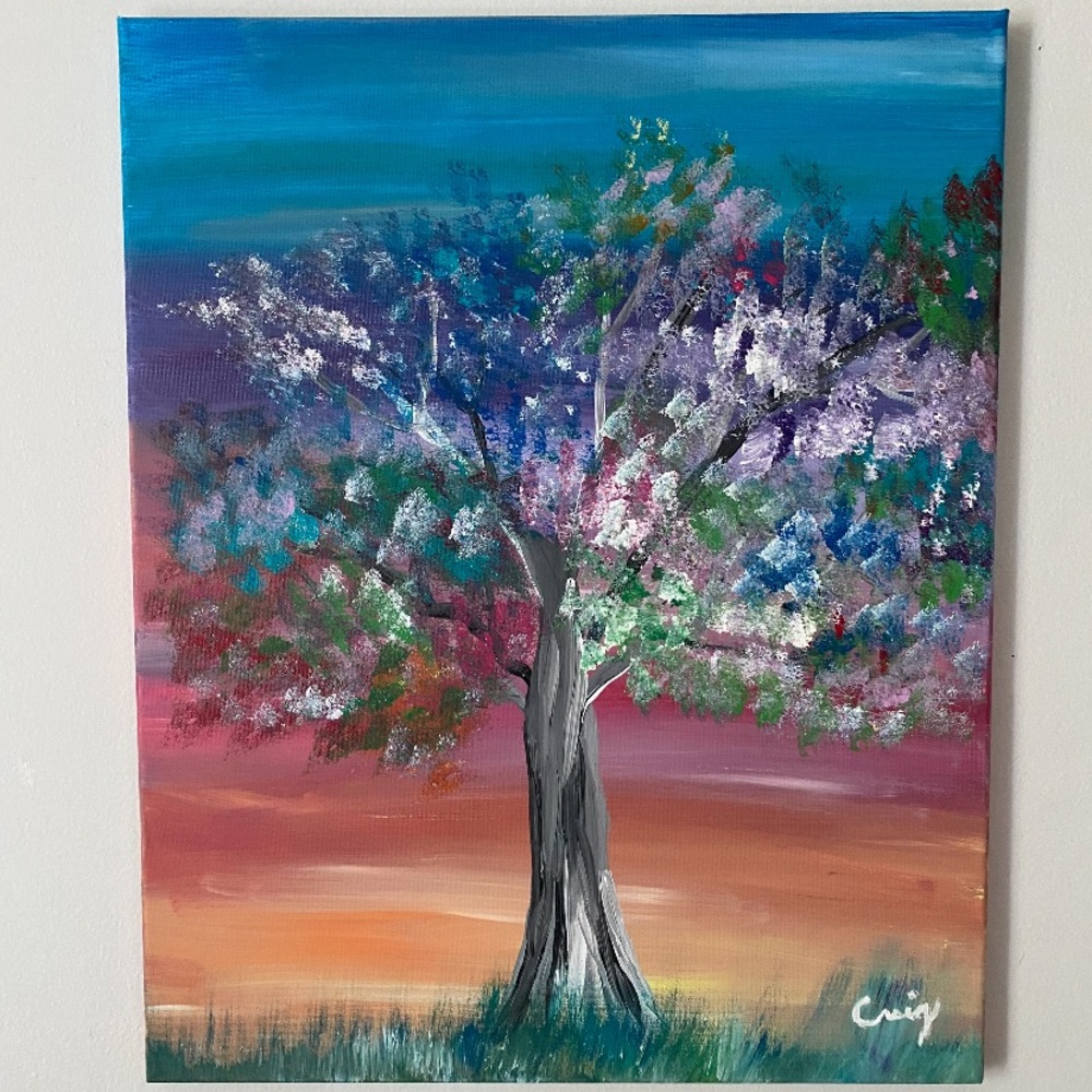 Colorful Tree Painting